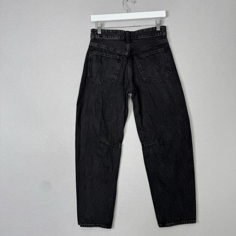 Madewell The Darted Barrel-Leg Jean Womens 23 Black Denim Streetwear Minimalist - Picture 5 of 12